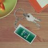 GRAPHICS & MORE Rectangle Tulane University Green Wave Keychain in Chrome Plated Metal