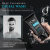 Anti-Aging Daily Mens Face Cleanser - Deep Cleaning & Exfoliating Mens Face Wash Fights Acne & Wrinkles w/Organic Rose Hip, Aloe & Glycolic Acid for Oily, Dry, Sensitive or Combination Skin, 125ml.