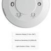 SEBSON Motion Sensor Indoor - Surface Ceiling Mounting, LED suitable, HF Motion Detector programmable, Movement Sensor 6-9m/ 360°, 3-Wire, Sensor detects Breathing movements