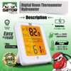 Digital LCD Indoor Thermometer Hygrometer Room Humidity Meter Magnetic Backlit