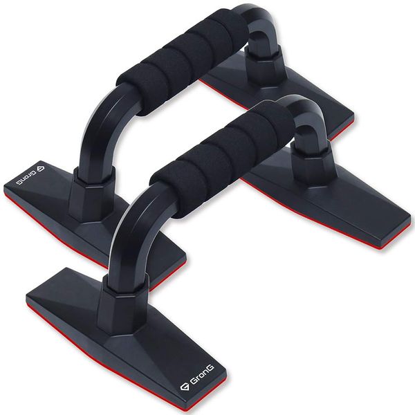 GronG Push Up Bar Push Up Strength Training Black