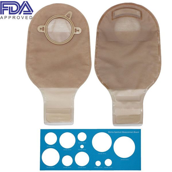 10Pcs Two-piece Drainable Ostomy Bag Closure for Colostomy Ileostomy Stoma Bags