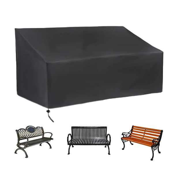 JEWELTH Outdoor Garden Bench Cover Waterproof, 2 Seater/3 Seater Patio Bench Covers Furniture Covers, Durable Water-resistant Lounge Deep Chair Cover (Rectangular/64" W x 26" D x 35" H), JH070