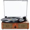 Vinyl Record 3 Speed Player Wireless Bluetooth Turntable with Built-in Speakers