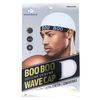 DREAM WORLD Boo Boo Deluxe Luxury Stocking Wave Cap (4 Packs)-Wire Elastic Band-White