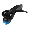Audio Technica AT-VM95C/H Headshell/Dual Moving Magnet Cartridge Kit (Black/Blue)