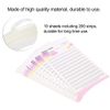 Eyelash Extension Storage Card, False Eyelash Fans Paper Card with Double Faced Adhesive Tape, Makeup Organizer False Eyelashes Display Holder Lash Case for Women Girl - 10pcs