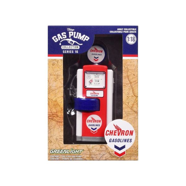 1:18 Scale Chevron 1951 Wayne 505 Gas Pump Vintage Collection Series Greenlight