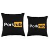 Pork Rub - HUB Pun BBQ Grill Masters Joke Throw Pillow