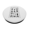 Schachspielerfiguren Set Futuristic Checkmate Wireframe PopSockets mit austauschbarem PopGrip