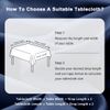 DWCN Table Cloth Wipeable Tablecloths Wipe Clean Tablecloth Rectangular Navy Table Cloth 140x200cm(55x79in) Waterproof Tablecloth Polyester