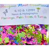 FLAMINGO/PALMTREE/TURTLE GLITTER BLEND~Nail•Acrylic•Gel•Body•Face•Festival