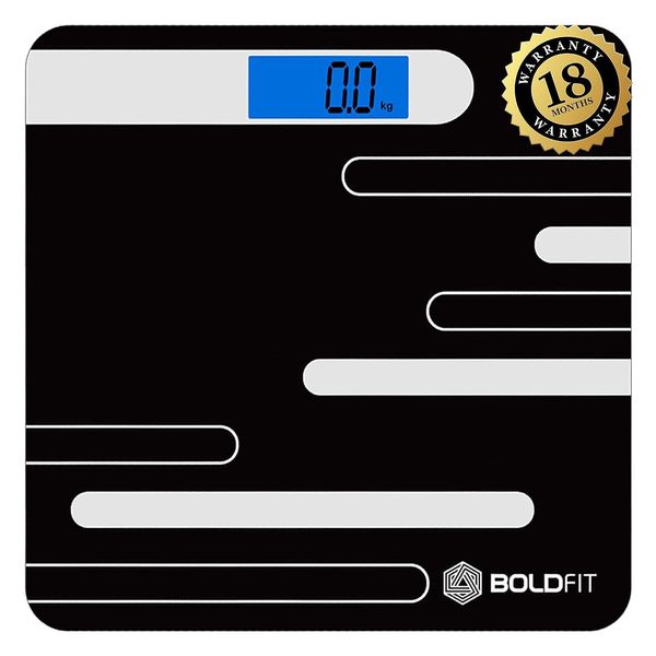 Boldfit Weight Machine For Human Body Weight Measurement - Black Color