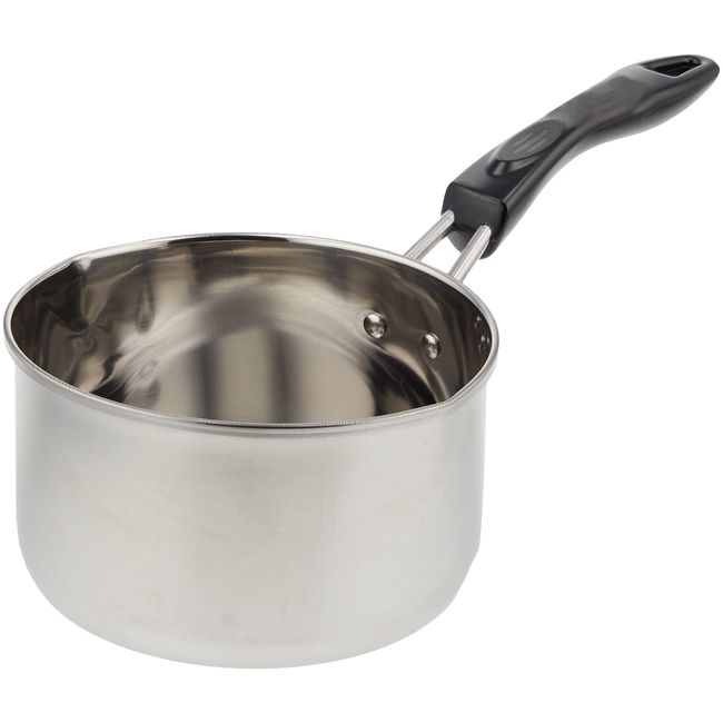 Pearl Metal HB-6348 Milk Pan, 5.5 inches (14 cm), Stainless Steel, Induction Compatible, Kitchen Mate