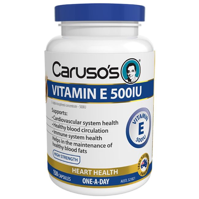 Carusos Vitamin E 500IU 150Capsules