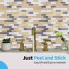 Art3d 12" x 12" Peel and Stick Backsplash Tiles for Kitchen (10 Sheets)