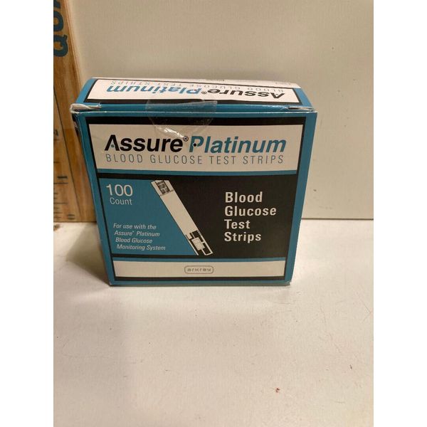 Arkray Assure Platinum Blood Glucose Diabetic Test Strips 100 ct Exp 01/25