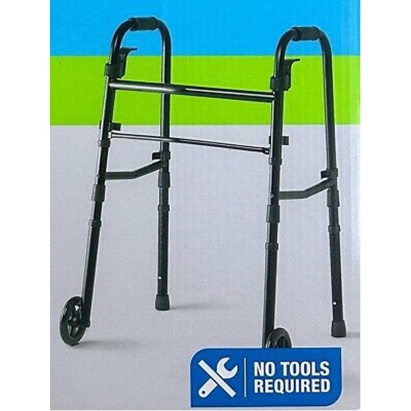 Travel Folding Walker Adjustable Height Walker Lightweight 350lb Weight Capacity