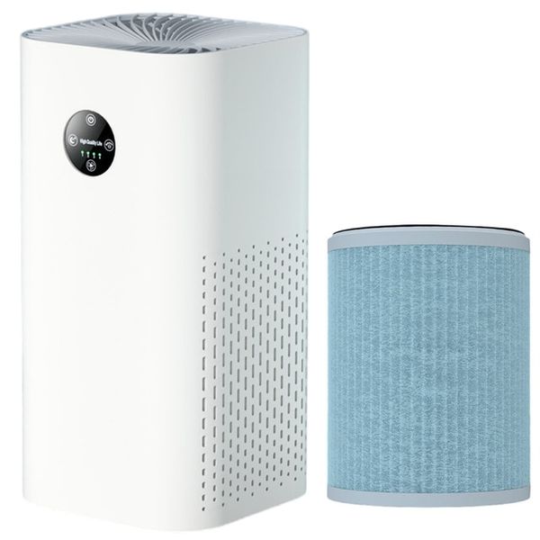 Air Purifier HEPA Filter Negative Ion Generator Activated Carbon Platinum Formaldehyde Decomposition PM2.5 Bacterial Pollen Remover, Hepa Air Purifier