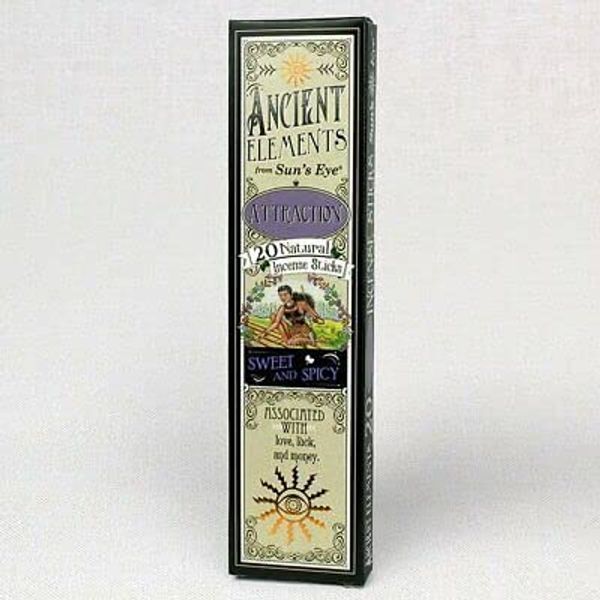 Attraction, Ancient Elements, 20 Natural Incense Sticks, Sun's Eye