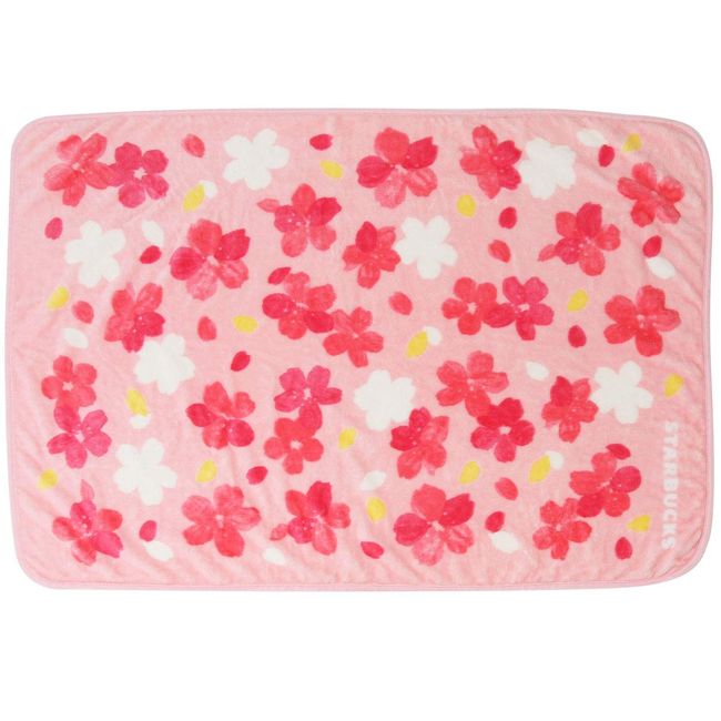 STARBUCKS Starbucks 2019 Staba Blanket, Throw, Cloth, Logo Bag, Cherry Blossoms, Cherry Blossoms, Petals, Spring, Sun, Spring