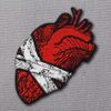 Save My Heart Patch Embroidered Badge Iron On Sew On Emblem