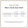 GOLDTOE Men's Ultra Tec Performance Ankle Socks, 3-Pairs, Black, Large