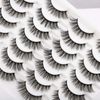 Newcally False Eyelashes Natural 3D Lashes Cat Eye Look Faux Mink Lashes Fluffy Strip 14 Pairs, Multipack