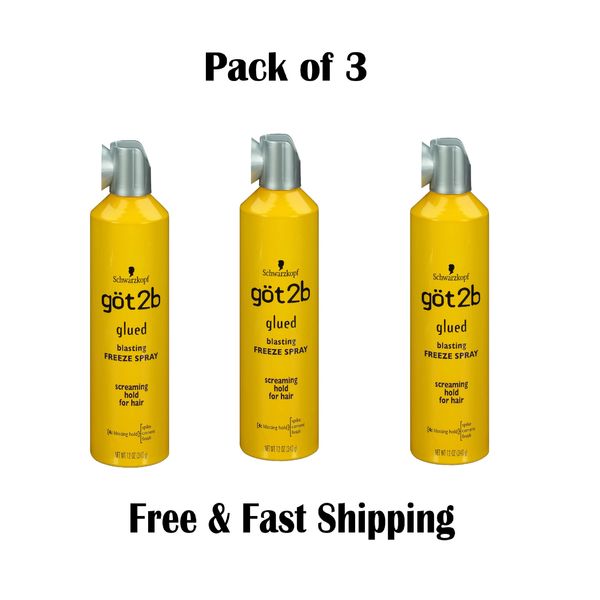 GOT 2B Glued Blasting Freeze Spray, 12 Ounce - Pack of 3