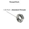M6 (6mm) Steel Hex Nuts - Standard Thread - Pack of 20