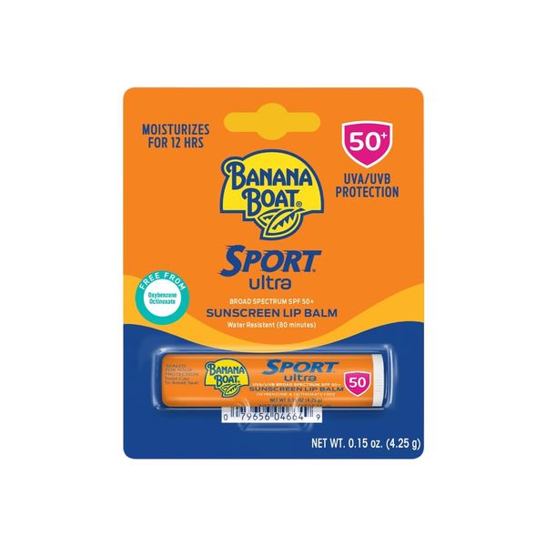 Banana Boat Sport Performance Sunscreen Lip Balm SPF 50 0.15 oz (Pack of 8)