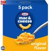 Kraft Original Mac N Cheese Macaroni and Cheese Dinner, 5 ct Pack, 7.25 oz Boxes