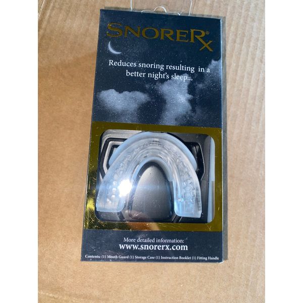 Snore RX , One Mouth Guard, One Storage Case, One Fitting Case & Instructions