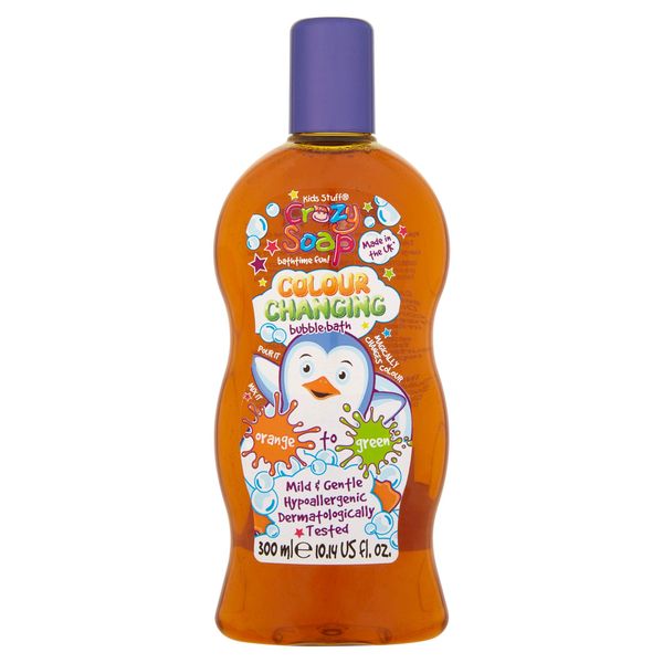 Kids Stuff Crazy Soap Colour Changing Bubble Bath, Orange to Green, 300ml