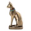 Top Collection 8" H Egyptian Cat Goddess Bastet Figurine. Authentic Replica to Honor Your Beloved Feline. Bronze Powder Mixed with Resin - Bronze Finish with Color Accents.