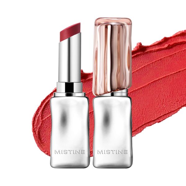 Mistine Lipstick Thai Latte Sheer Creamy Rouge Velevt Matte Lipstick for Women Non-sticky Lipstick C06 Chill Lychee 0.123oz 1 Count