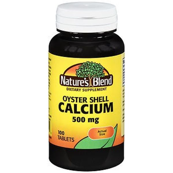 Natures Blend Oyster Shell Calcium Tablets 100 Tabs