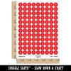 Stylish Surfboard 200+ Round Stickers - Matte Finish - 0.50" Size - Red