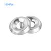 sourcing map #4 304 Stainless Steel Cup Washer Countersunk for Screw Bolt 150pcs