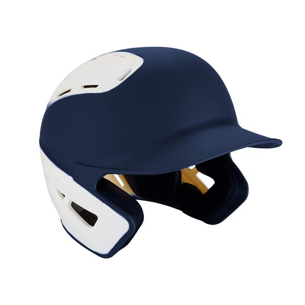 Mizuno B6 Youth Baseball Batting Helmet, NAVY-WHITE, Youth OSFM