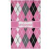 RNK Shops Personalized Argyle Golf Towel - Poly-Cotton Blend - Small w/Name or Text