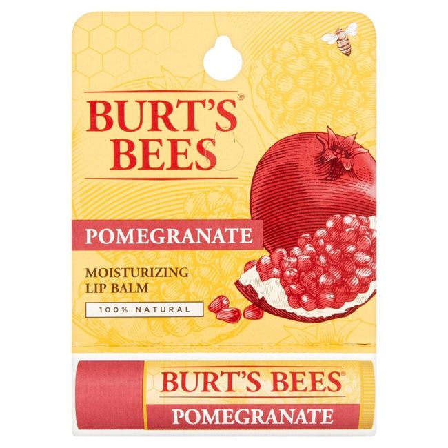 Burt's Bees 100% Natural Moisturizing Lip Balm, Pomegranate