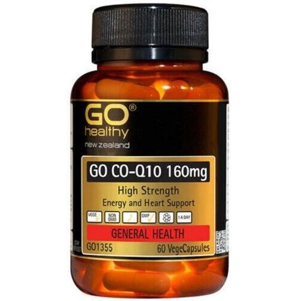 Go Healthy GO Co-Q10 160mg Capsules 60 HIGH STRENGTH made in NZ