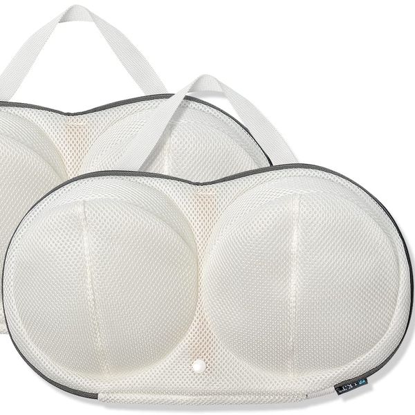 J.K.T Bra Washing Net (Latest Design) Dedicated Bra Net, Triple Protection, Large Size, Front-Load, Washing Machine, Bra That Won't Crumble, Durable, Dryer Safe, Includes Handle, Can Be Dry, 15.4 x