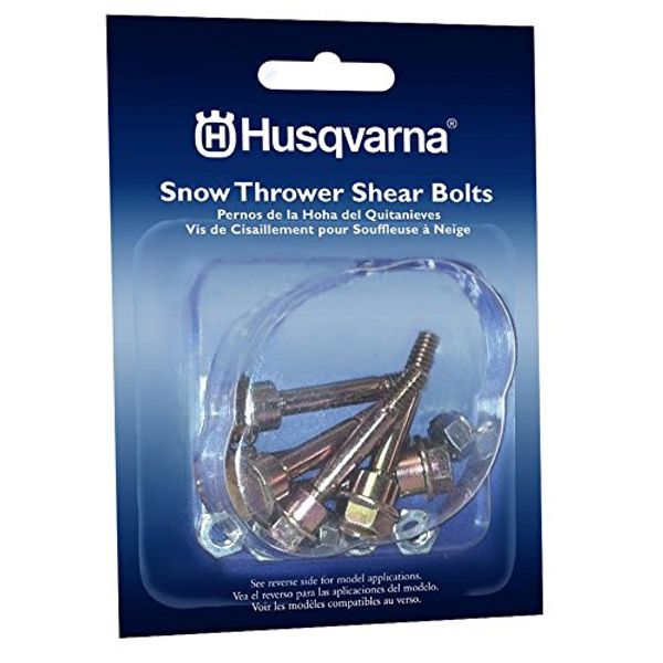 Husqvarna Shear Bolts & Nuts Kit for 2 Stage Snow Blowers/Throwers (6 Pack) 570XP, 575XP, 576XP/ 580790401, 588077502, 539976978, 595086601