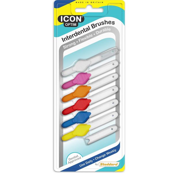 Icon Optim Standard 6 Interdental Brushes Mixed Pack - Pack of 3