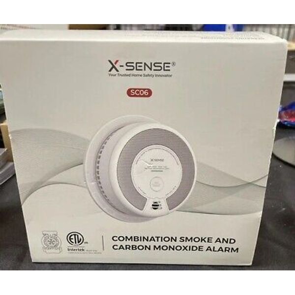 X-SENSE SC06 Combination Smoke and Carbon Monoxide Alarm-(10 Year Battery)