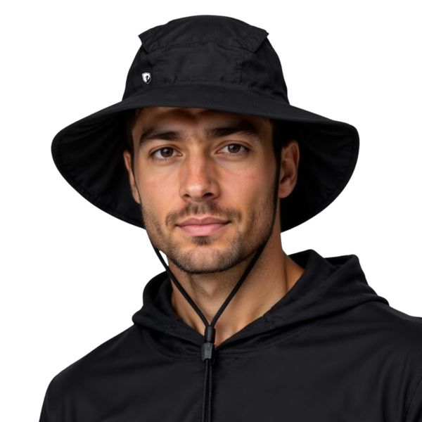 ALPIN LOACKER Wasserdichter Regenhut – Atmungsaktiver Outdoor Hut für Herren & Damen – Nachhaltiger Wanderhut aus 100% recyceltem Polyester – Perfekt für Camping, Trekking, Wandern & Alltag, L-XL