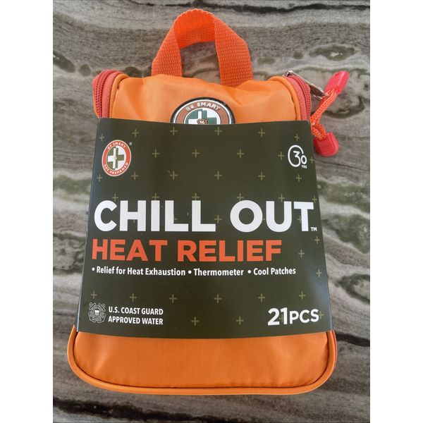 Get Smart Be Prepared Heat Relief Emergency Kit With  21 Pcs. *NEW*