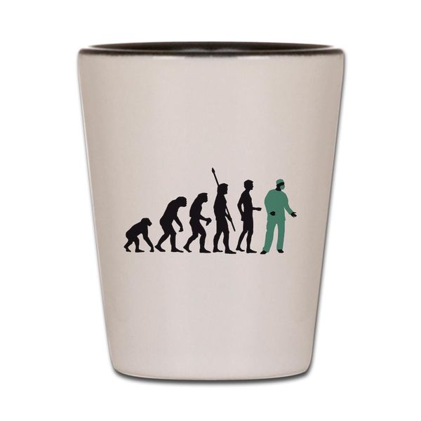 CafePress Evolution Chirurg B 2C Unique and Funny Shot Glass